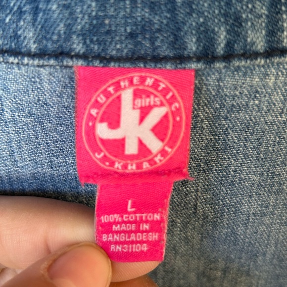 Justice brand denim jean jacket - Picture 6 of 7